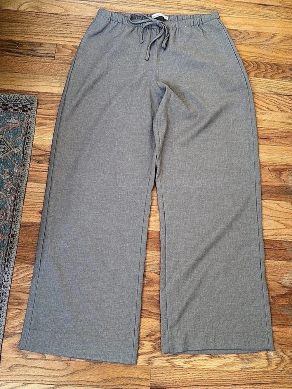 Abercrombie Linen-Blend Wide Leg Pull-On Trouser